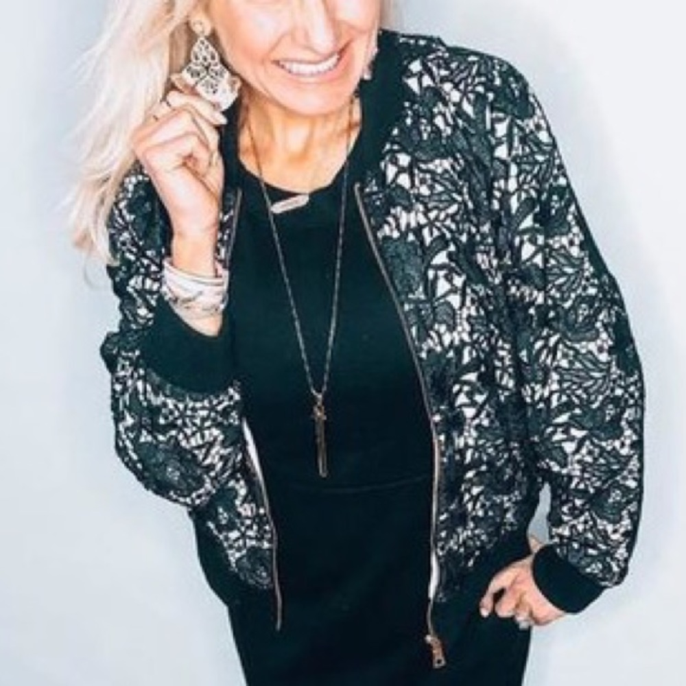 Stella & Dot Bomber Jacket - XL